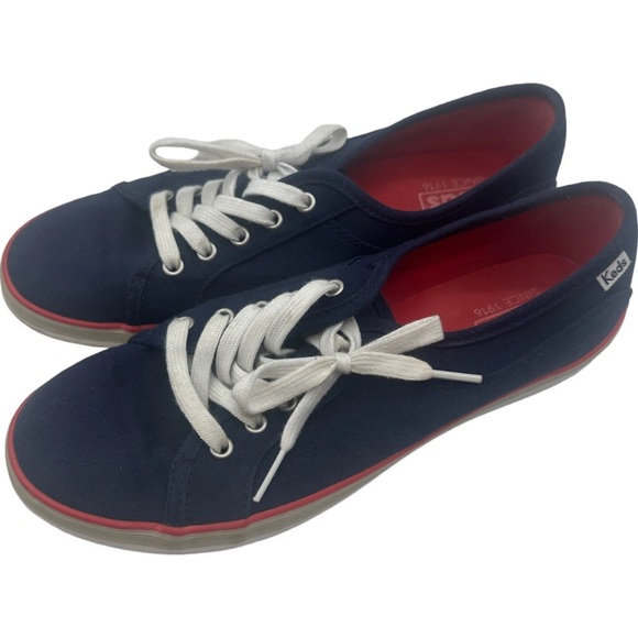 Keds Coursa Navy Blue Casual Lace-Up Women's Sneaker (WF52267) - Size 8.5 - Picture 1 of 7